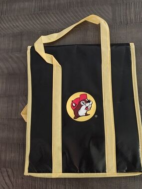Buc-ee's Black & Yellow Cooler Tote Bag with Logo